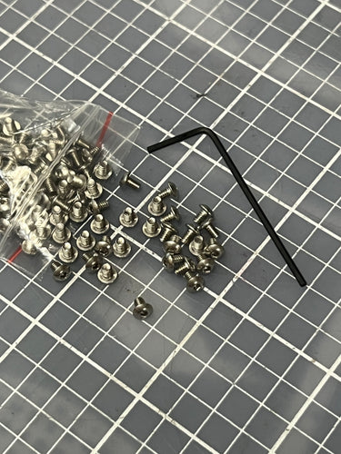 100 1/8 Chrome Socket Screws w/ L Key