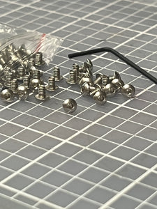 100 1/8 Chrome Socket Screws w/ L Key